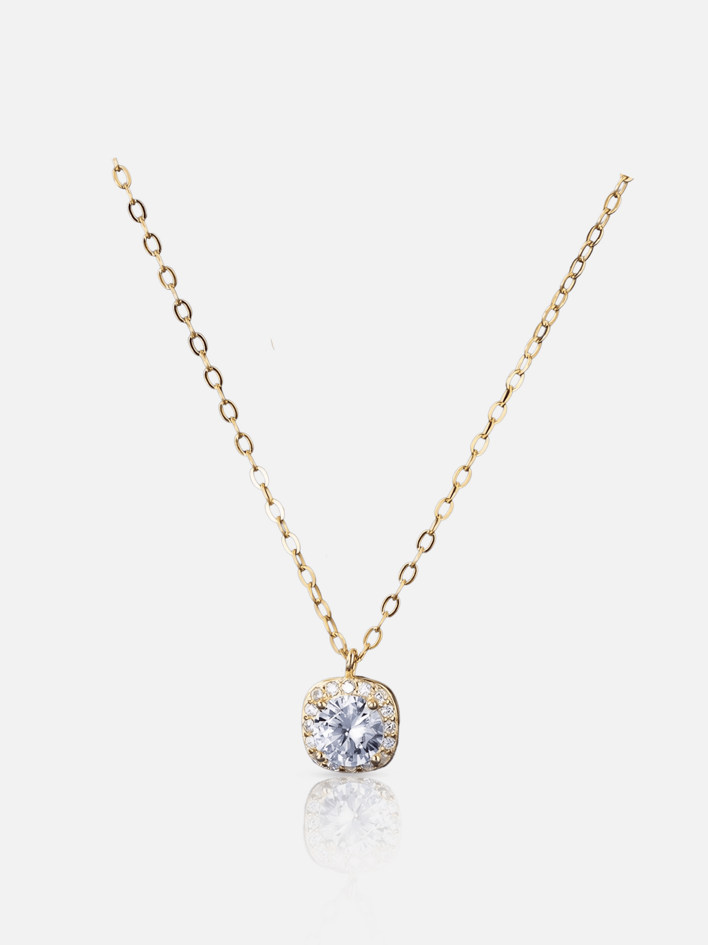 Collier à breloques carrées