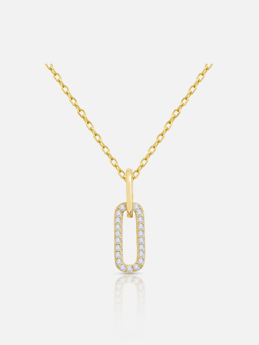 Collier rectangle creux
