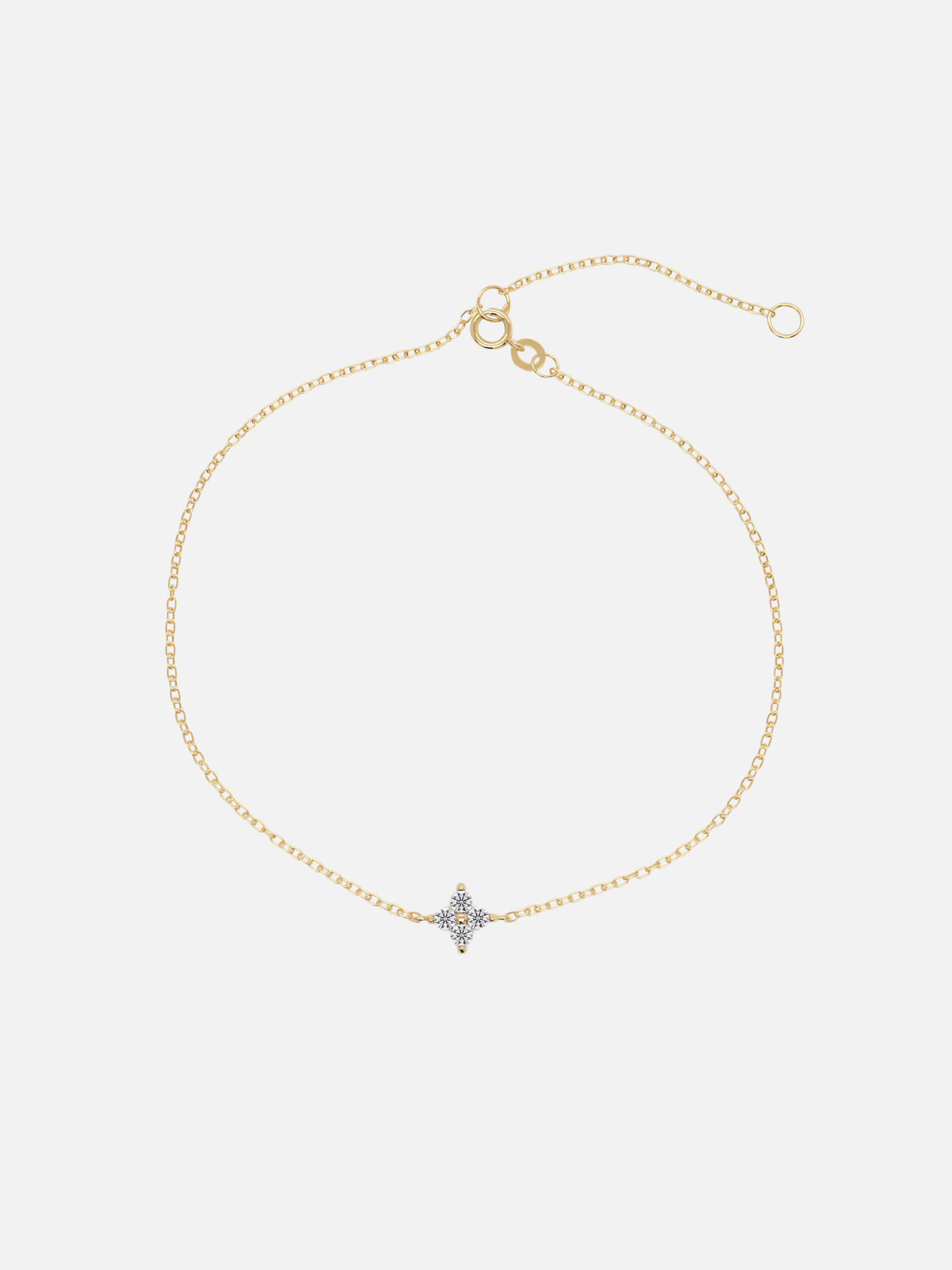 Bracelet trèfle minimaliste