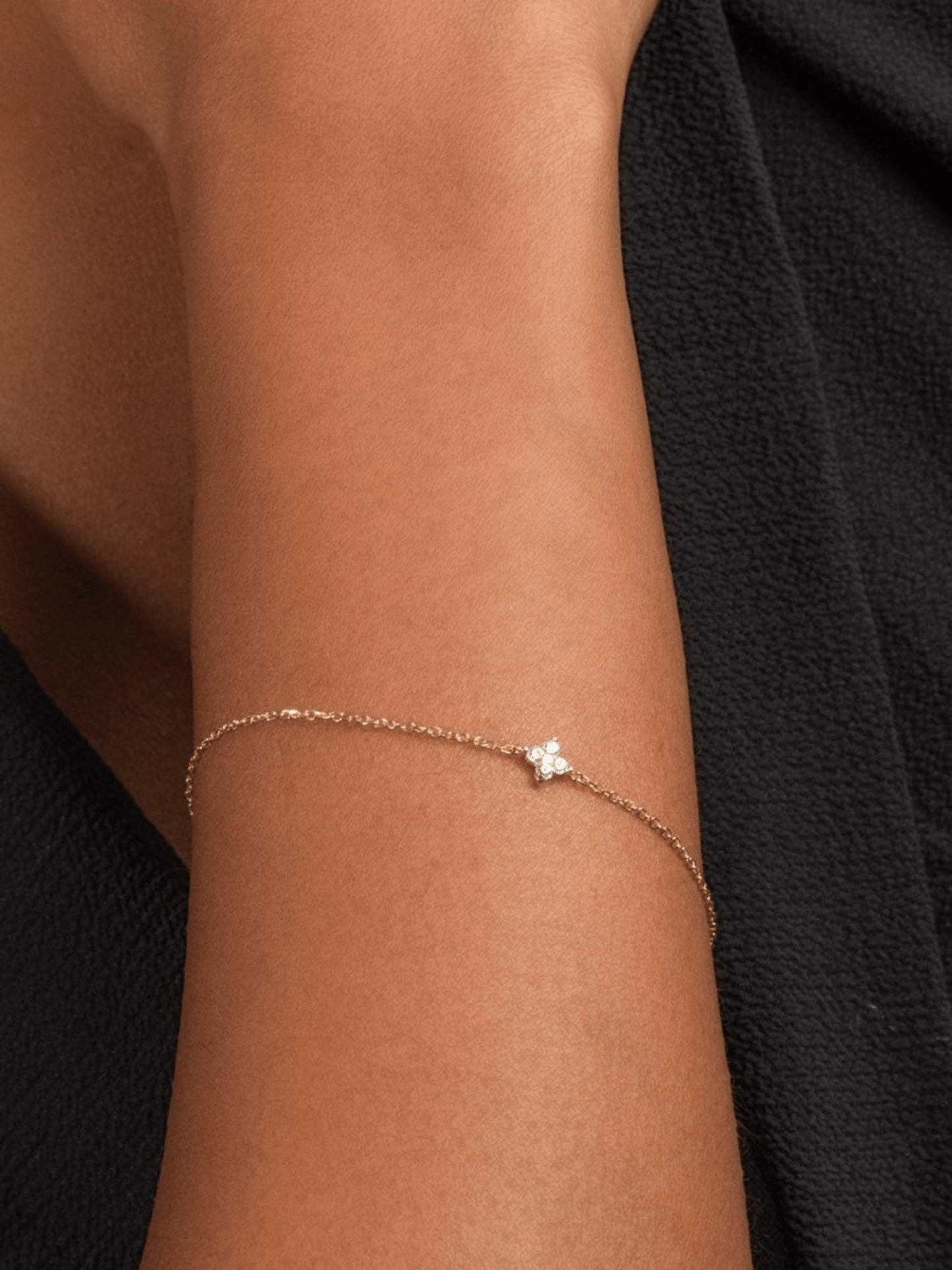 Bracelet trèfle minimaliste
