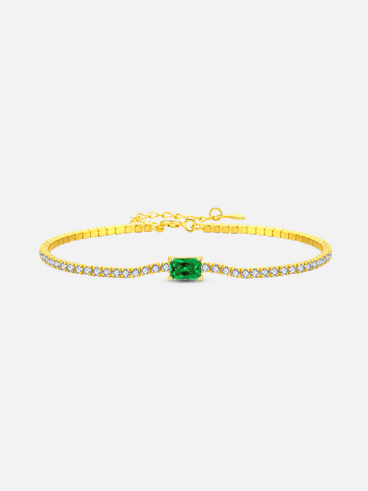 Green Zircon Tennis Bracelet