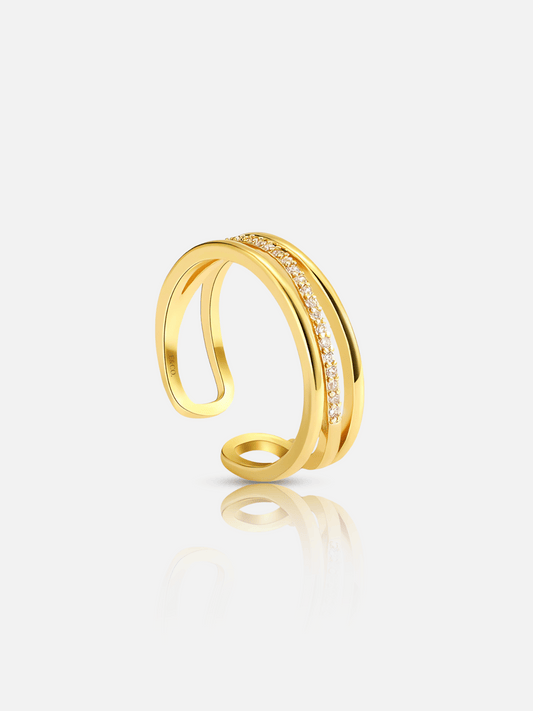 Bague à trois couches