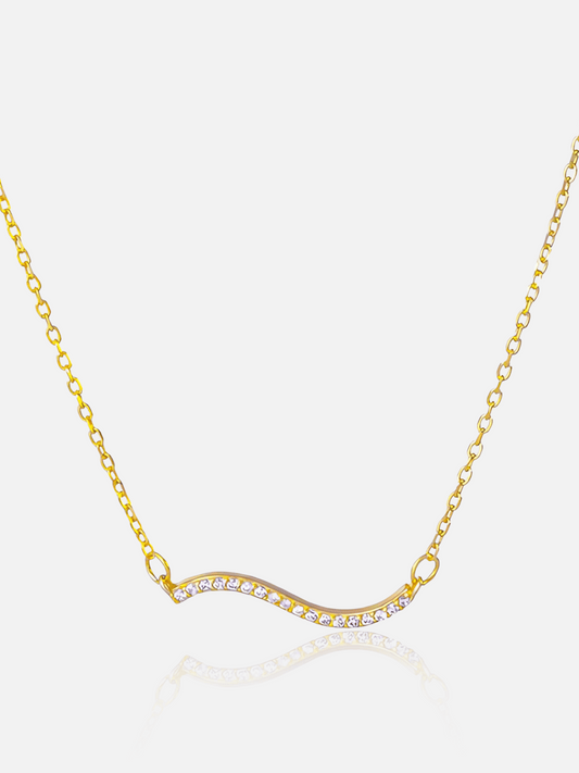 Collier scintillant ondulant