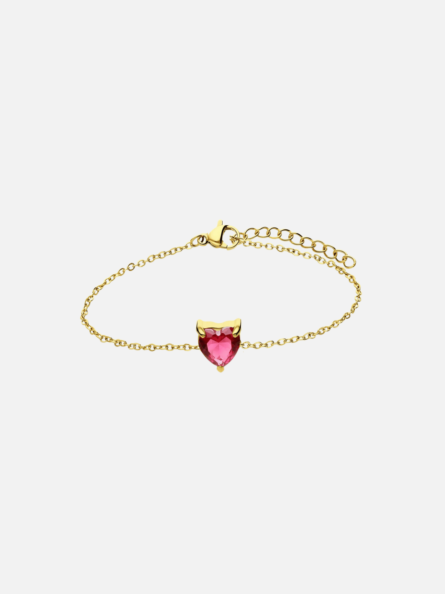 Bracelet à breloques en forme de cœur