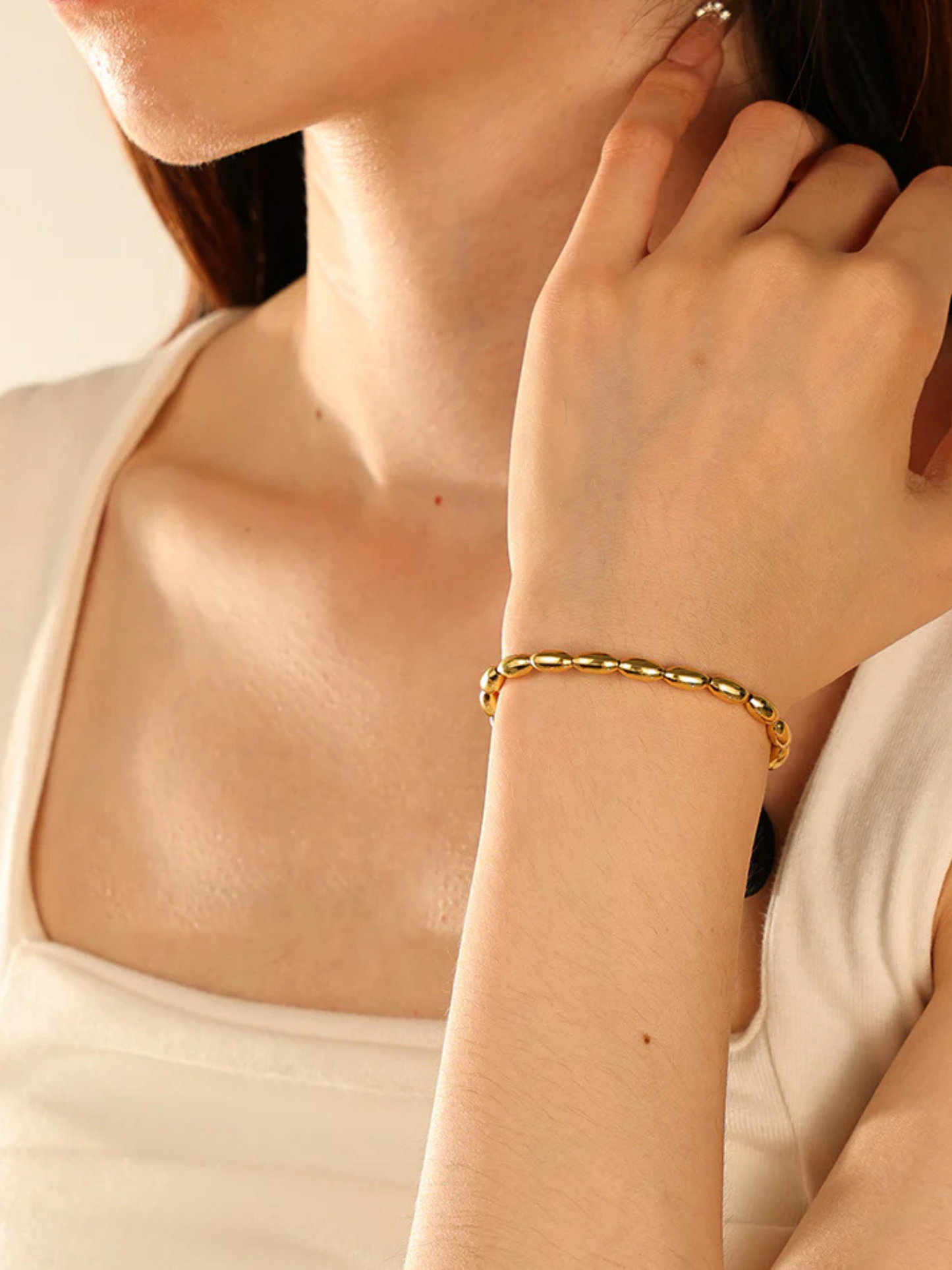 Bracelet à maillons ovales