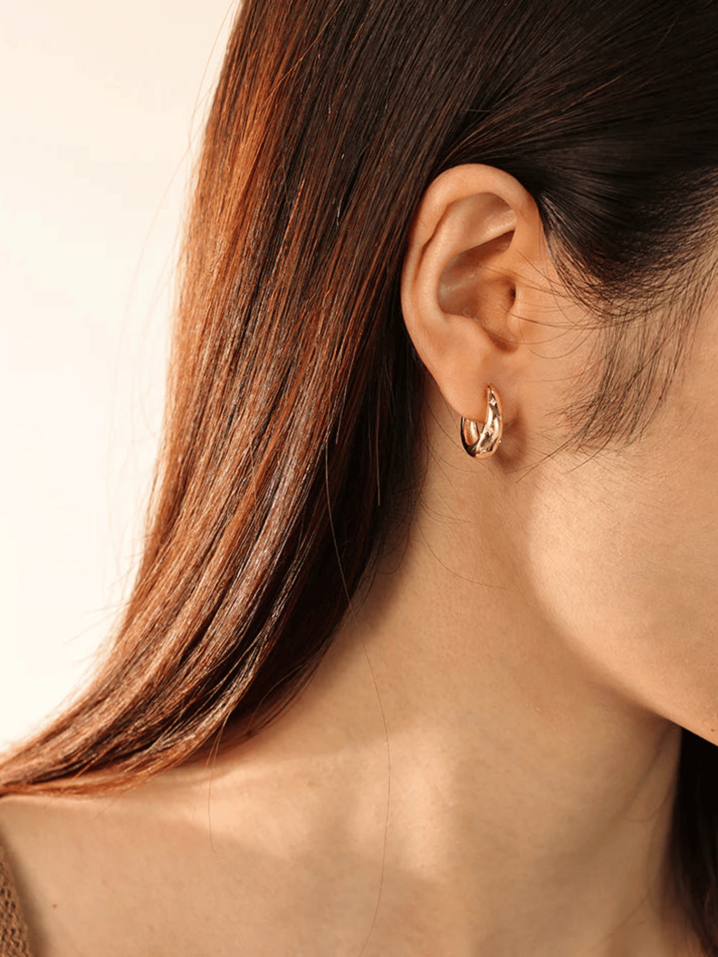 Boucles d'oreilles créoles épaisses étoilées