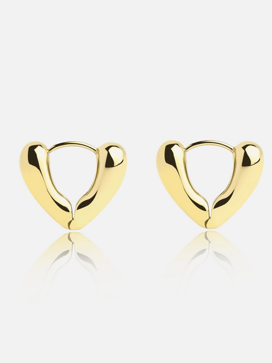 Boucles d'oreilles en forme de cœur