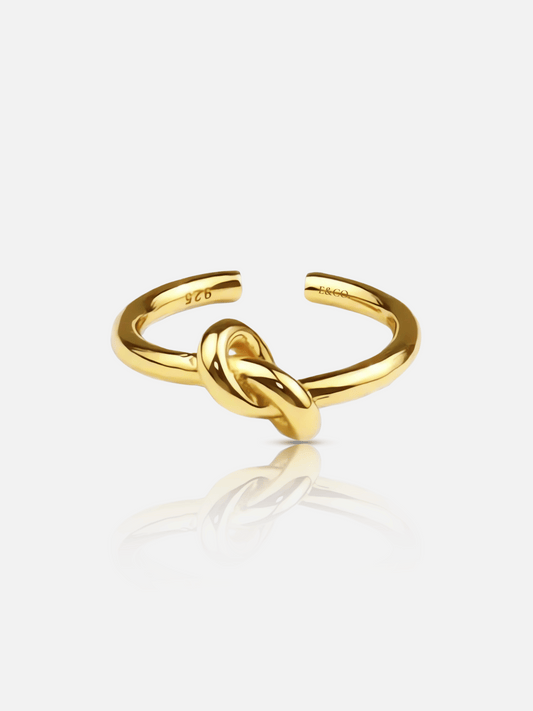 Bague réglable à nœud torsadé