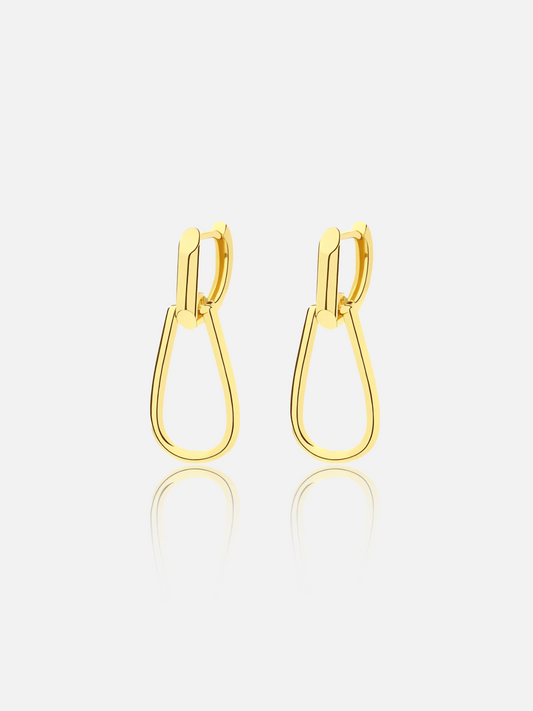 Boucles d'oreilles créoles allongées