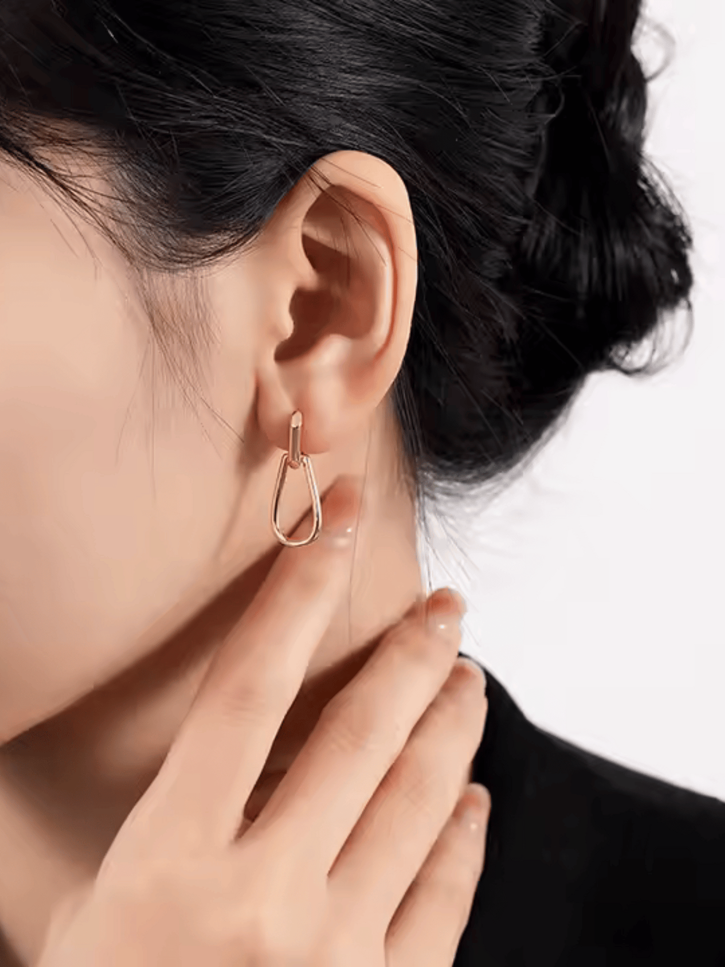 Boucles d'oreilles créoles allongées
