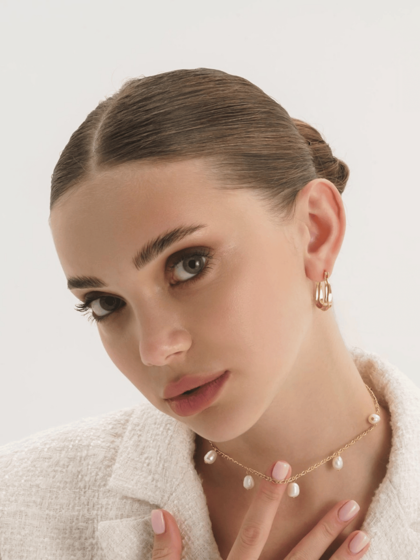 Boucles d'oreilles créoles courbées