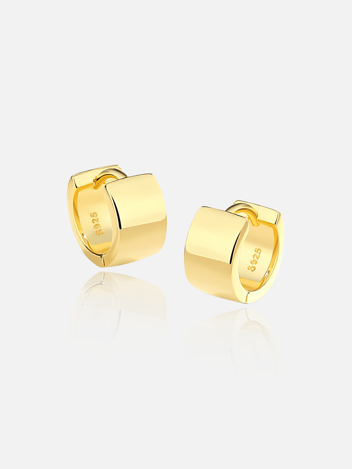 Chunky Gold Hoop Earrings