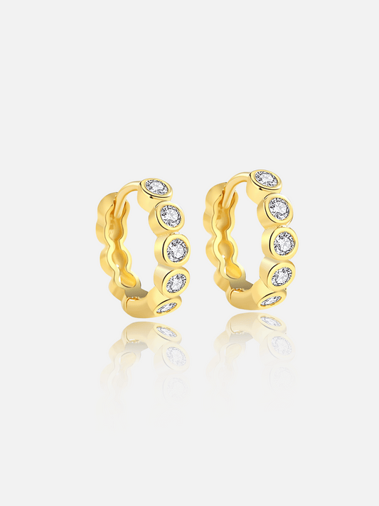 Boucles d'oreilles créoles à lunette classique