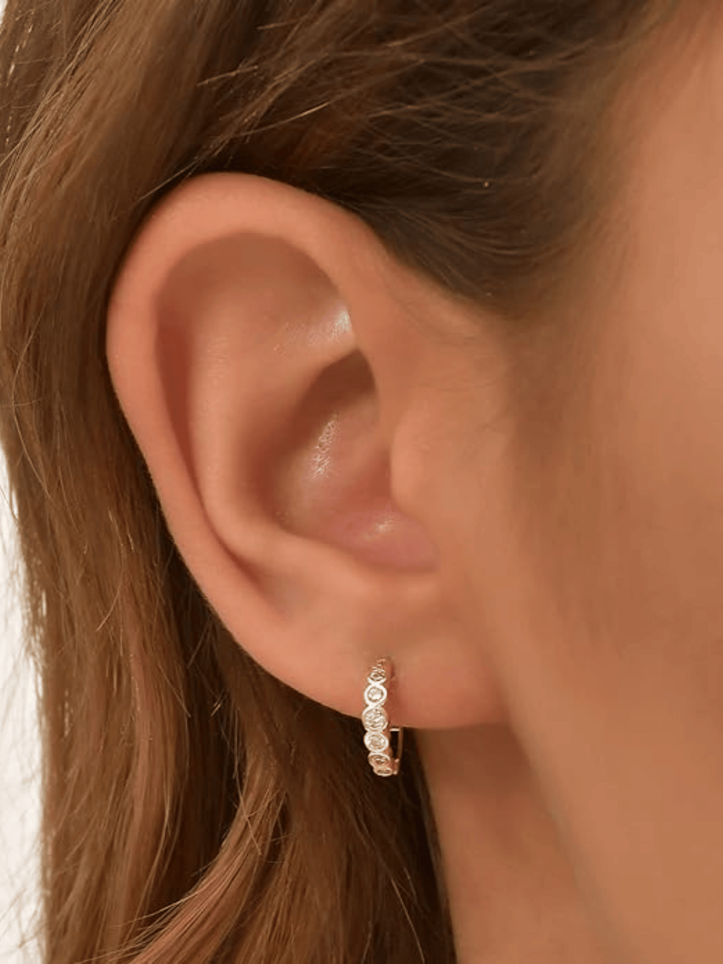 Classic Bezel Hoop Earrings