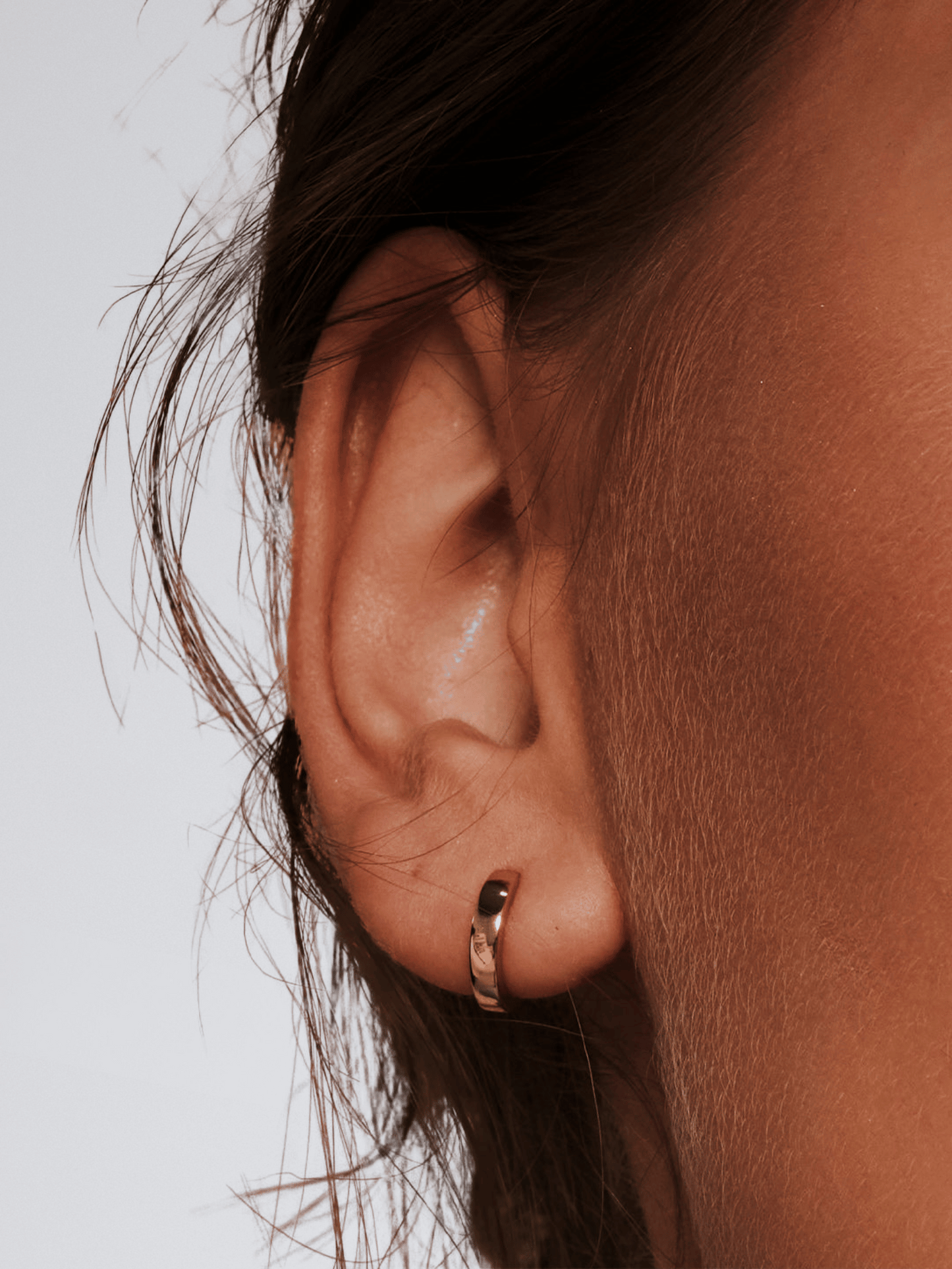 Boucles d'oreilles créoles circulaires