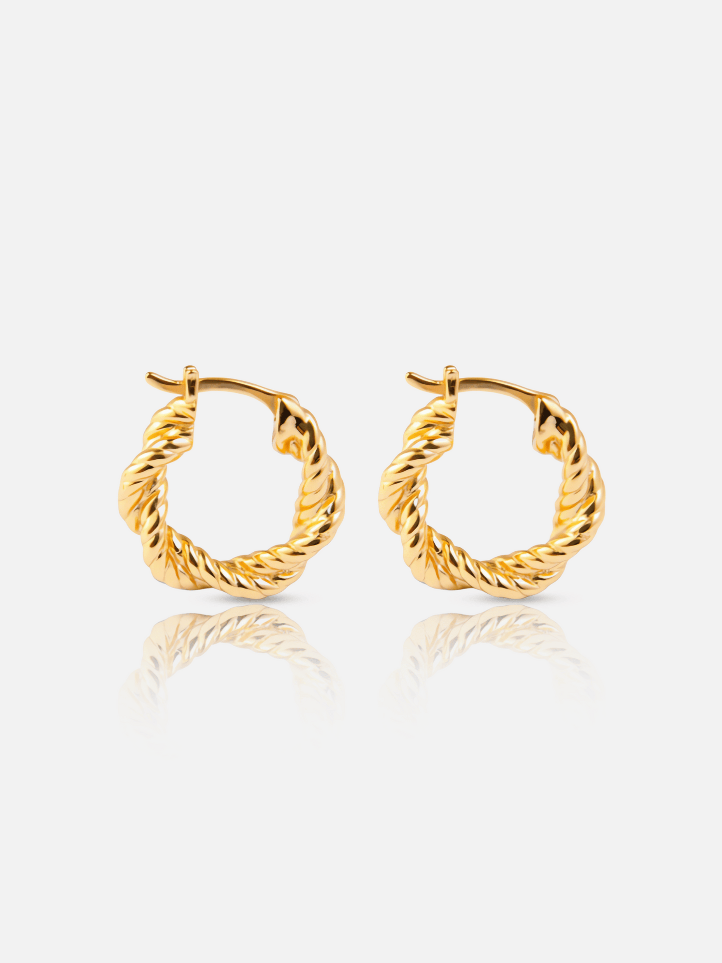Boucles d'oreilles épaisses en spirale
