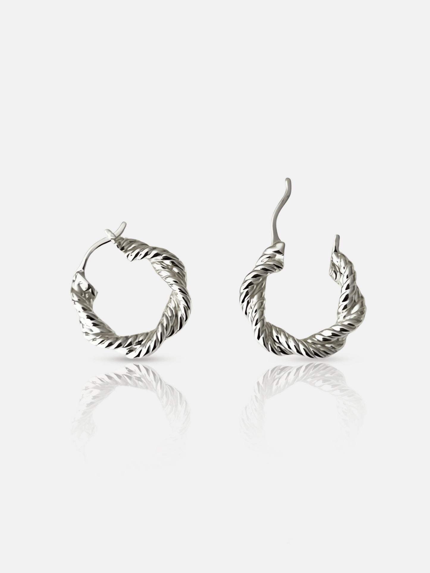 Boucles d'oreilles épaisses en spirale
