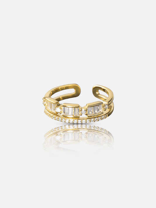Bague en diamant carré