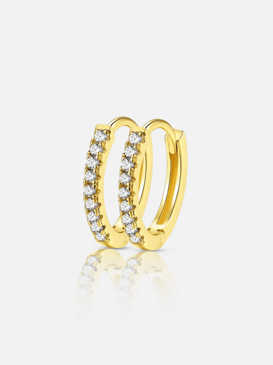 Boucles d'oreilles Huggie étincelantes