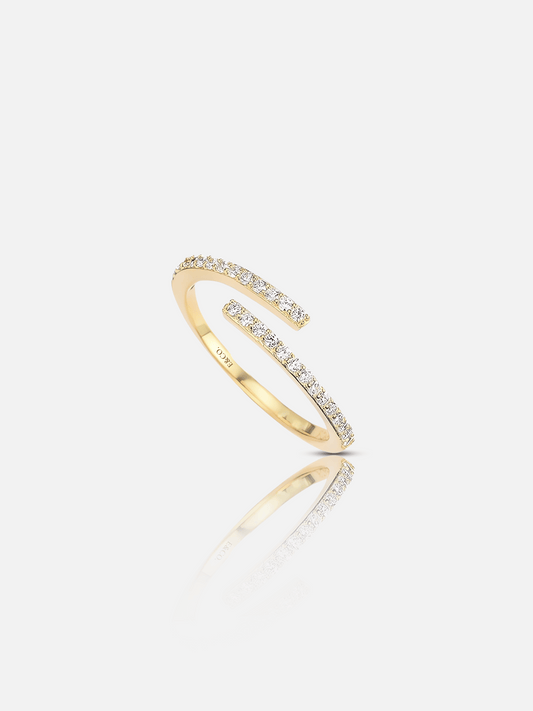 Bague réglable en spirale