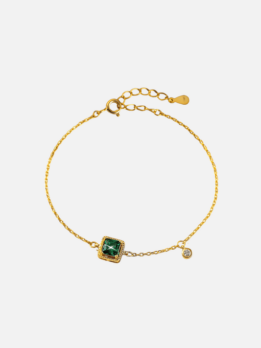 Emerald Square Bracelet