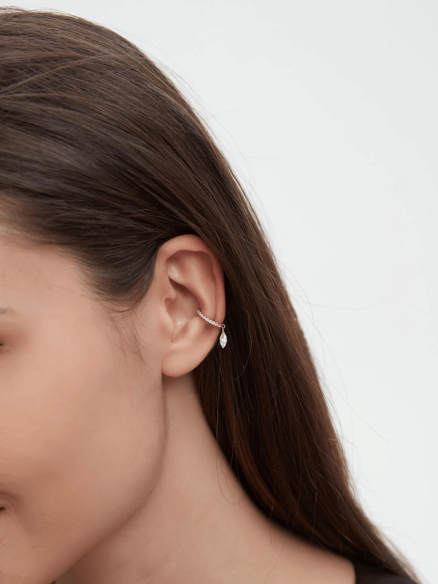 Boucle d'oreille pendante Marquise