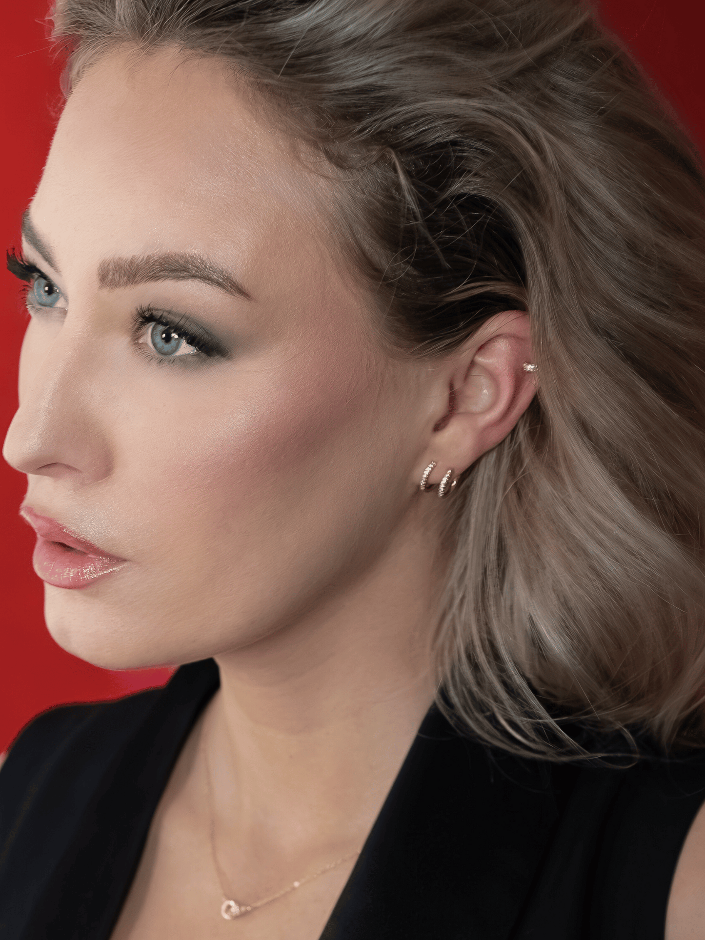 Boucles d'oreilles créoles à double cercle 