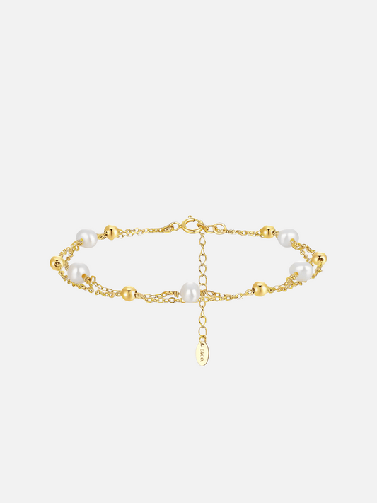 Double-Layer Pearl Bracelet