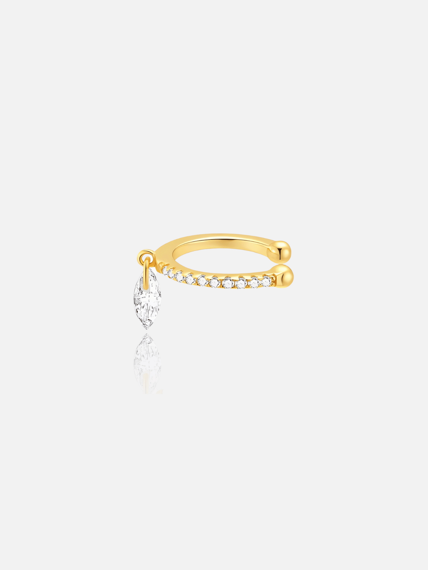 Boucle d'oreille pendante Marquise