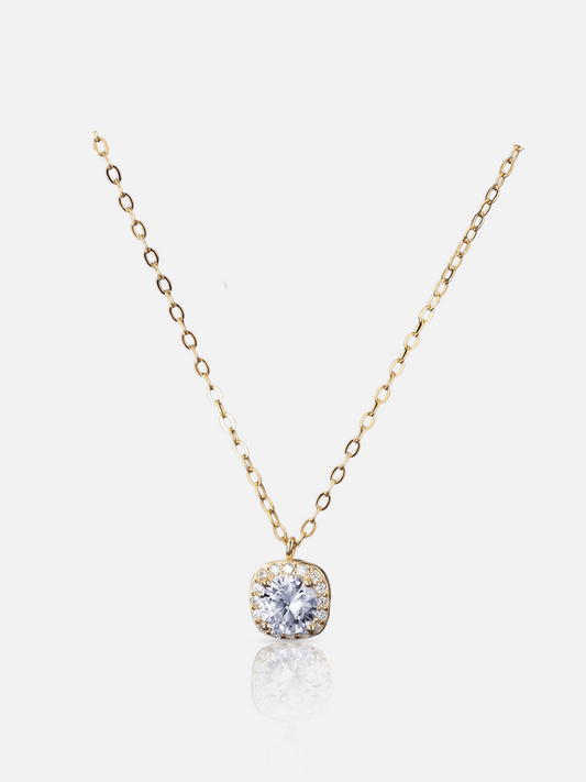 Collier à breloques carrées